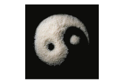 Riz noir et blanc symbolisant le Yin et le Yang 